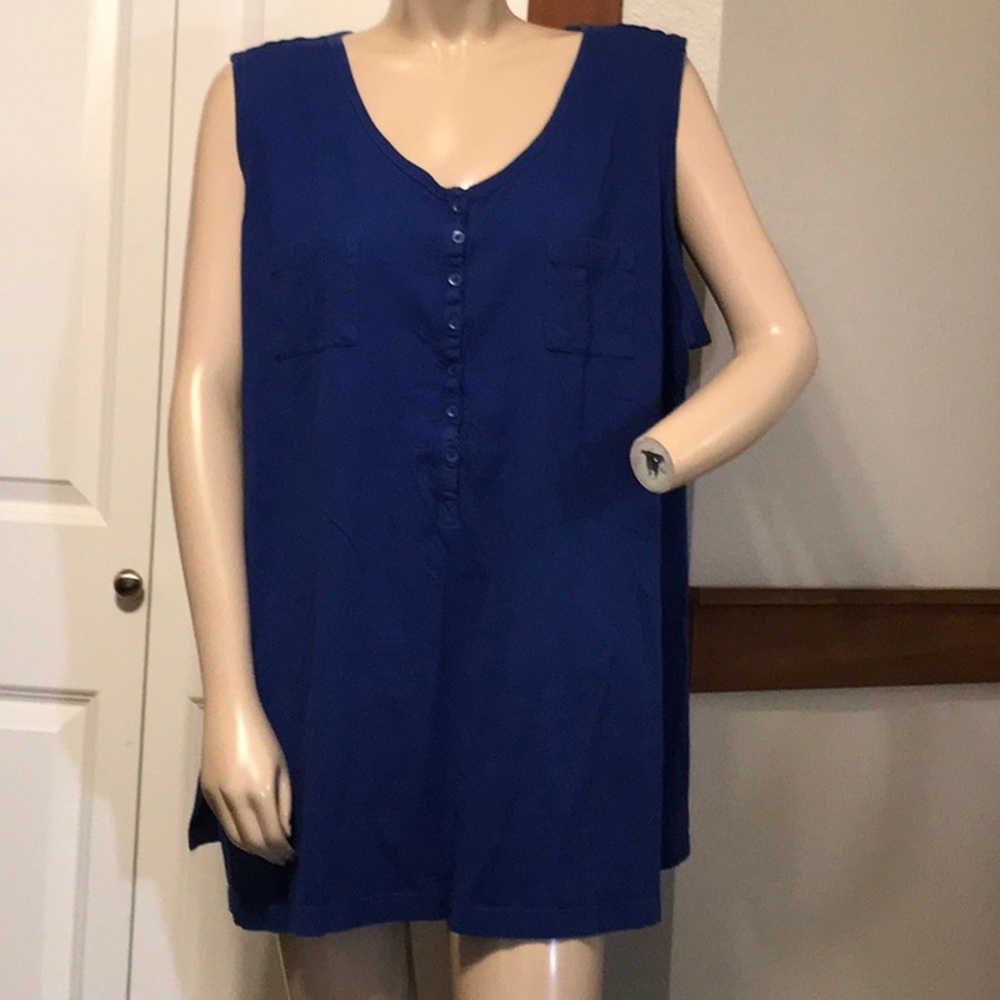 Roamans 2 pocket tee tank top 3x